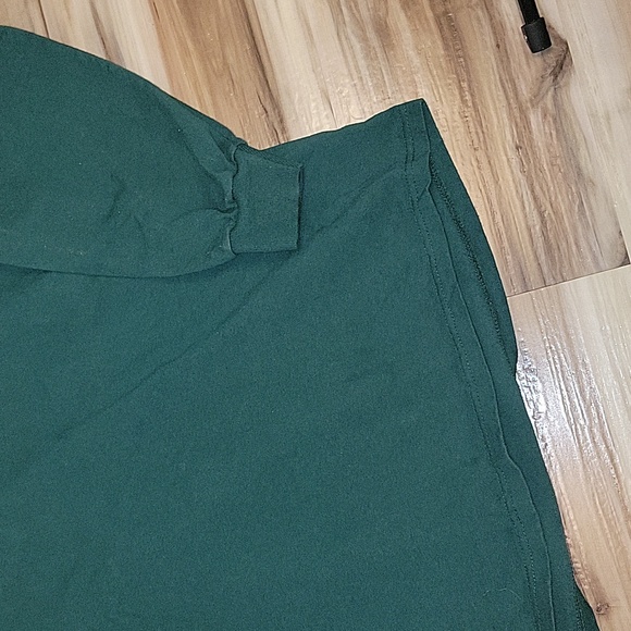 Men's Forest Green Mock Neck Long Sleeve Cotton Top - Picture 8 of 14